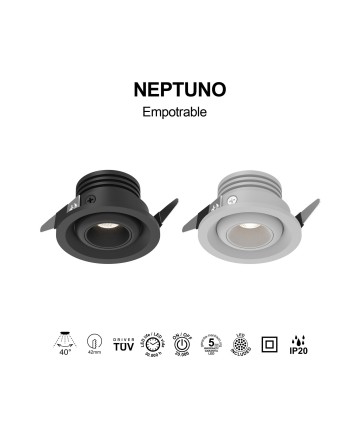 NEPTUNO * MINI EMPOTRABLE BASC. 3W 4000K BLANCO